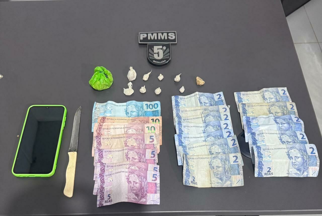 Imagem de compartilhamento para o artigo Após denúncias de moradores, Polícia desmantela ponto de tráfico de drogas e prende mulher em Sonora da MS Todo dia